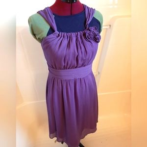 Womens Knee-length dress by Romy, Purple, Size Medium